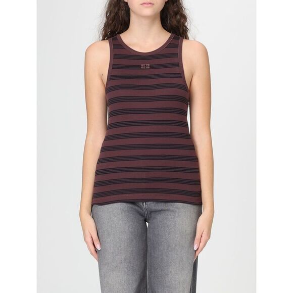 Ganni Top Woman Brown